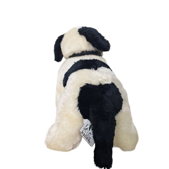 Big Dogs Black White Saint Bernard Plush Puppy 10 Inch - Picture 4 of 9